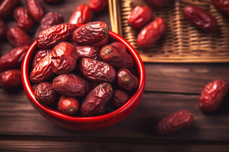 颗粒饱满的硕大新疆红枣干特产年货,高清,摄影图,摄影图片,图片大全,摄影图免费下载